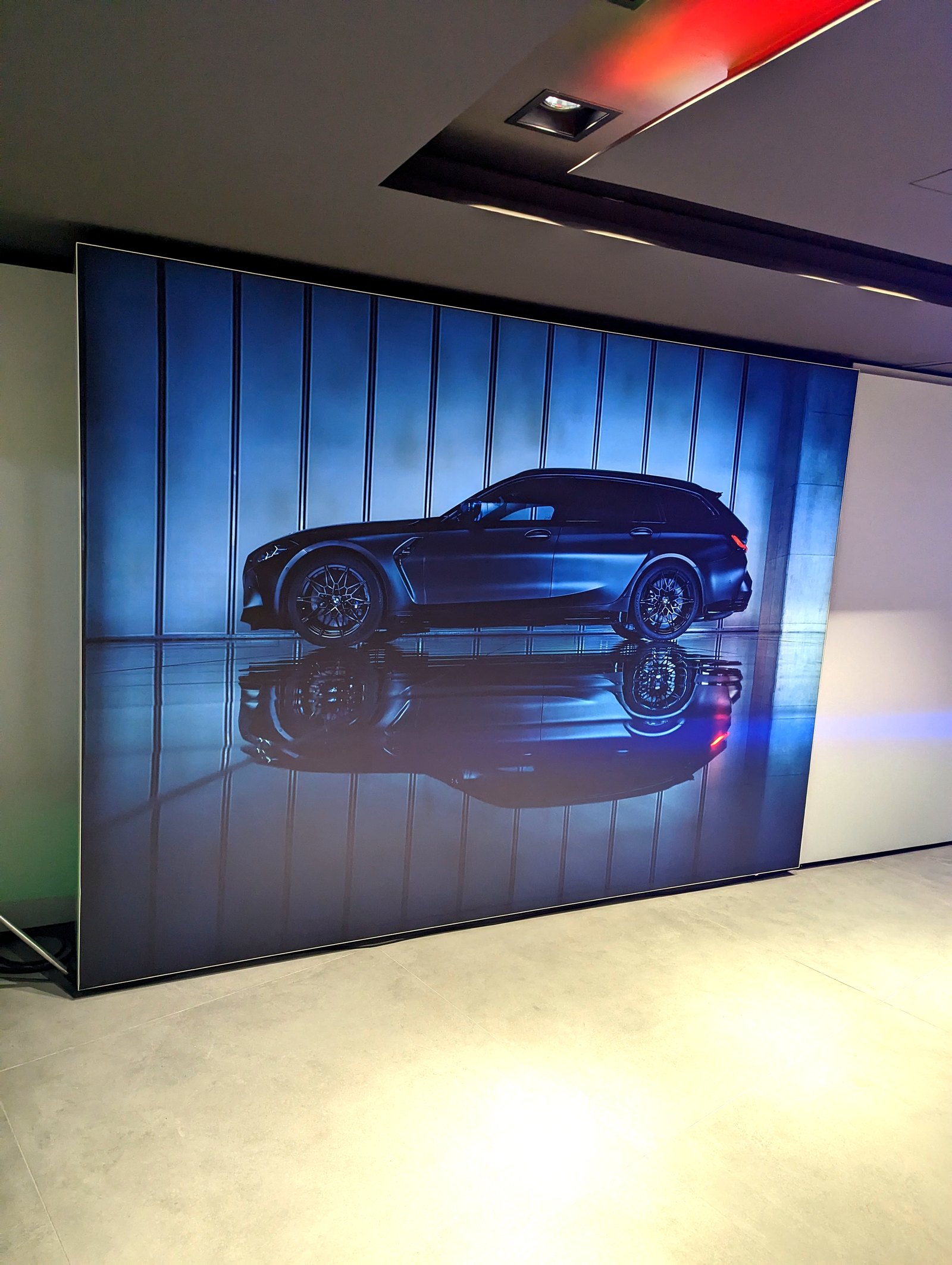 Showroom wall graphics, BMW iX
